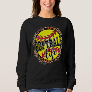 Softball Life for Women Leopard Ma Moederdag 2 Trui