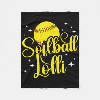 Softball Lolli Of A Softball Player Lolli  Fleece Deken
