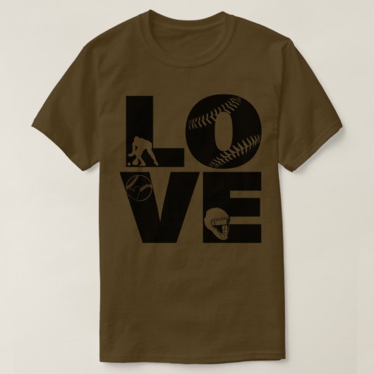 Softball LOVE Funny 2 T-shirt (Design voorkant)