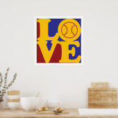Softball Love Poster (Keuken)