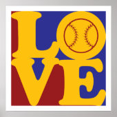 Softball Love Poster (Voorkant)
