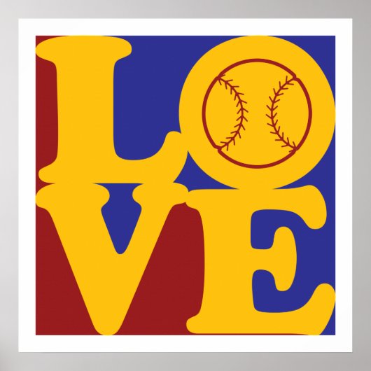 Softball Love Poster (Voorkant)