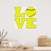 Softball Love Poster (Keuken)