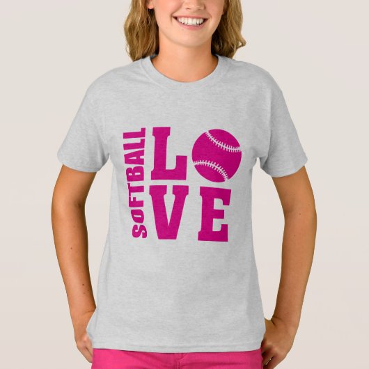 Softball Love T-shirt (Voorkant)