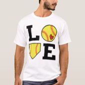 Softball Love T-shirt (Voorkant)