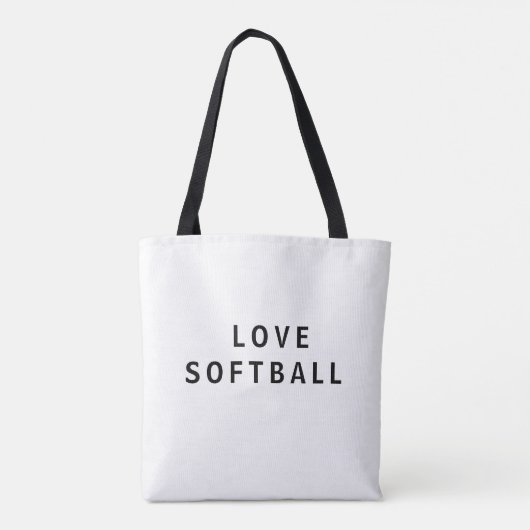 Softball Lover Tote Bag (Achterkant)