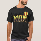 Softball Ma Best Moederdag T-shirt (Voorkant)