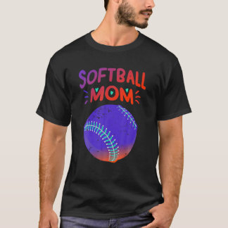 Softball Ma Funny Baseball Player Sports Support T-shirt