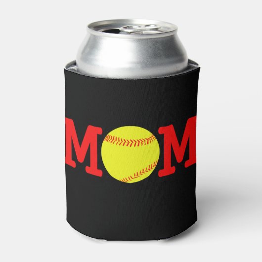 Softball Ma Koelbox Coozie (Blikje Voorkant)