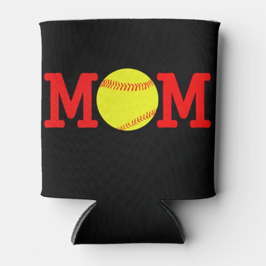 Softball Ma Koelbox Coozie (Voorkant)