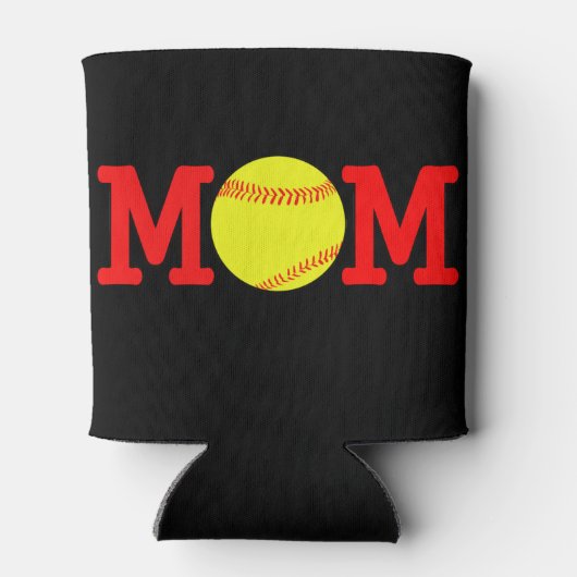 Softball Ma Koelbox Coozie (Achterkant)