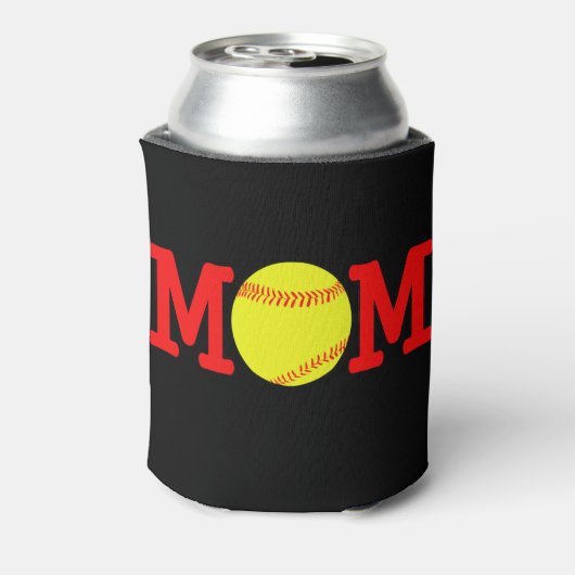 Softball Ma Koelbox Coozie (Blikje Achterkant)