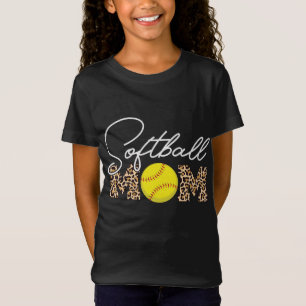 Softball Ma Leopard Print T-shirt