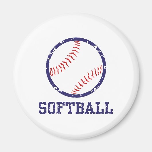 Softball Magneet (Voorkant)