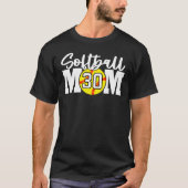 Softball Mam #30 T-shirt (Voorkant)