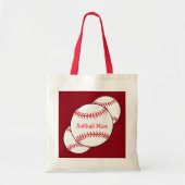 Softball Mam Canvas tas (Voorkant)