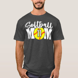 Softball Mam Nummer 11 T-shirt