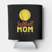 Softball Mam Proud Moeder van Sportspeler Zoon Blikjeskoeler (Achterkant)