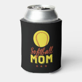 Softball Mam Proud Moeder van Sportspeler Zoon Blikjeskoeler (Blikje Achterkant)