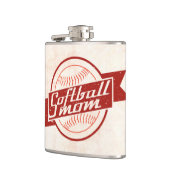 Softball Mam Roestvrijstalen heupkolf Heupfles (Links)