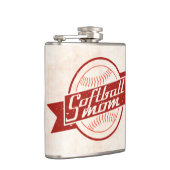 Softball Mam Roestvrijstalen heupkolf Heupfles (Rechts)