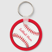 Softball Mam Sleutelhanger (Voorkant)