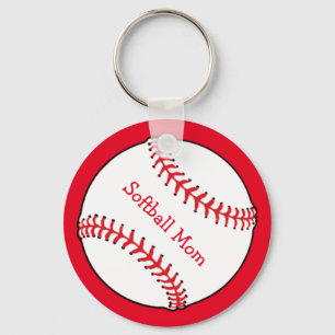 Softball Mam Sleutelhanger