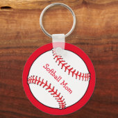 Softball Mam Sleutelhanger (Voorkant)