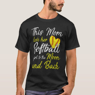 Softball Mam Vrouwen Pitcher Catcher Girls 2 T-shirt