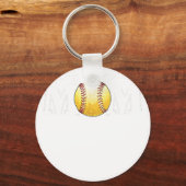 softball mama cadeaus.png sleutelhanger (Voorkant)