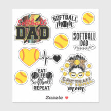 Softball mama en papa