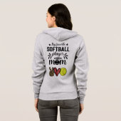 Softball mama hoodie (Achterkant volledig)