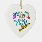 Softball mama keramisch ornament (Rechts)