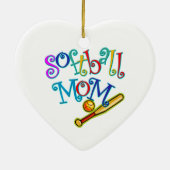 Softball mama keramisch ornament (Achterkant)