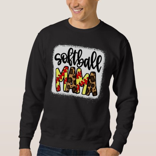 Softball Mama Leopard Trui (Voorkant)