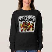 Softball Mama Leopard Trui (Voorkant)