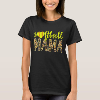 Softball Mama Leuke Cheetah Sport Moederdag 1 T-shirt