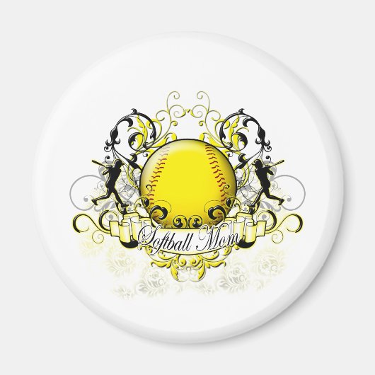 Softball mama magneet (Voorkant)