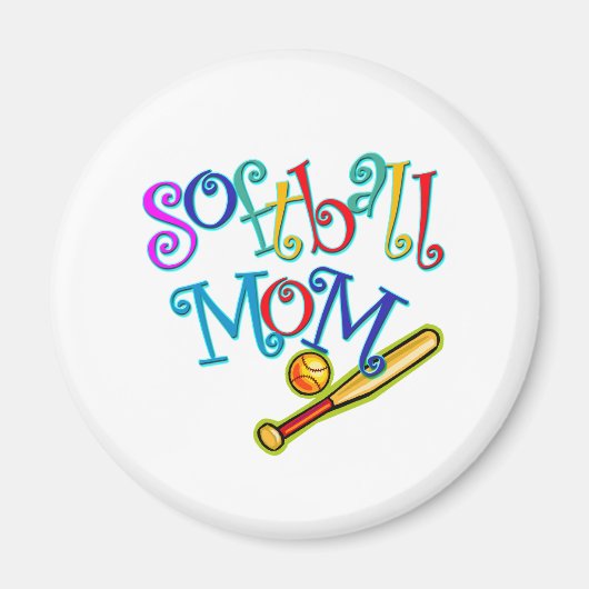 Softball mama magneet (Voorkant)