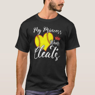 Softball mama pa Baseball Player My Princess Wears T-shirt