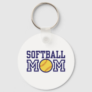Softball mama sleutelhanger