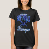 Softball Manager voor vrouwen en Mannen T-shirt (Voorkant)