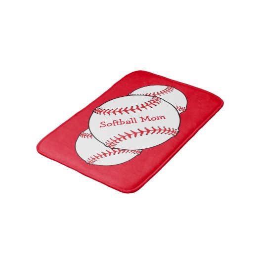 Softball Math Mats Badmat (Gekanteld)