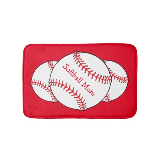 Softball Math Mats Badmat (Voorkant)