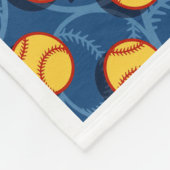 Softball meisjes zijn zonneschijn fleece deken (Hoek)