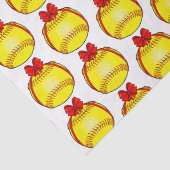 Softball met kerstbal tissuepapier (Detail)