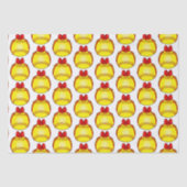 Softball met kerstbal tissuepapier (Voorkant)