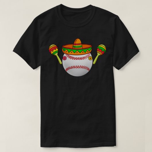 Softball Mexicaans Pet Cinco De Mayo 4 T-shirt (Design voorkant)