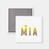 Softball Mia Leopard Grandma Mia Of A Softball Pla Magneet (Voorkant / Achterkant)