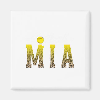 Softball Mia Leopard Grandma Mia Of A Softball Pla Magneet